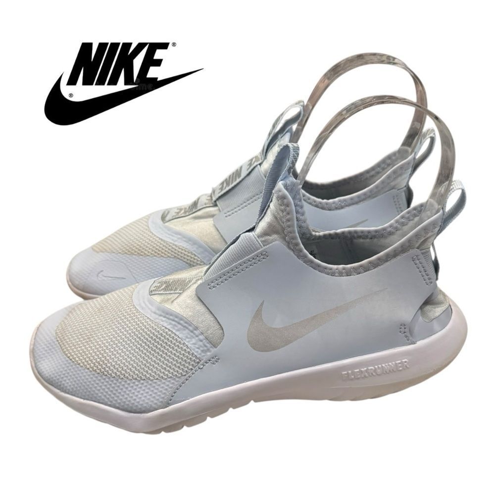 Nike Flex Runner Youth Powder Blue/Silver AT4662-402 Sneakers 6Y